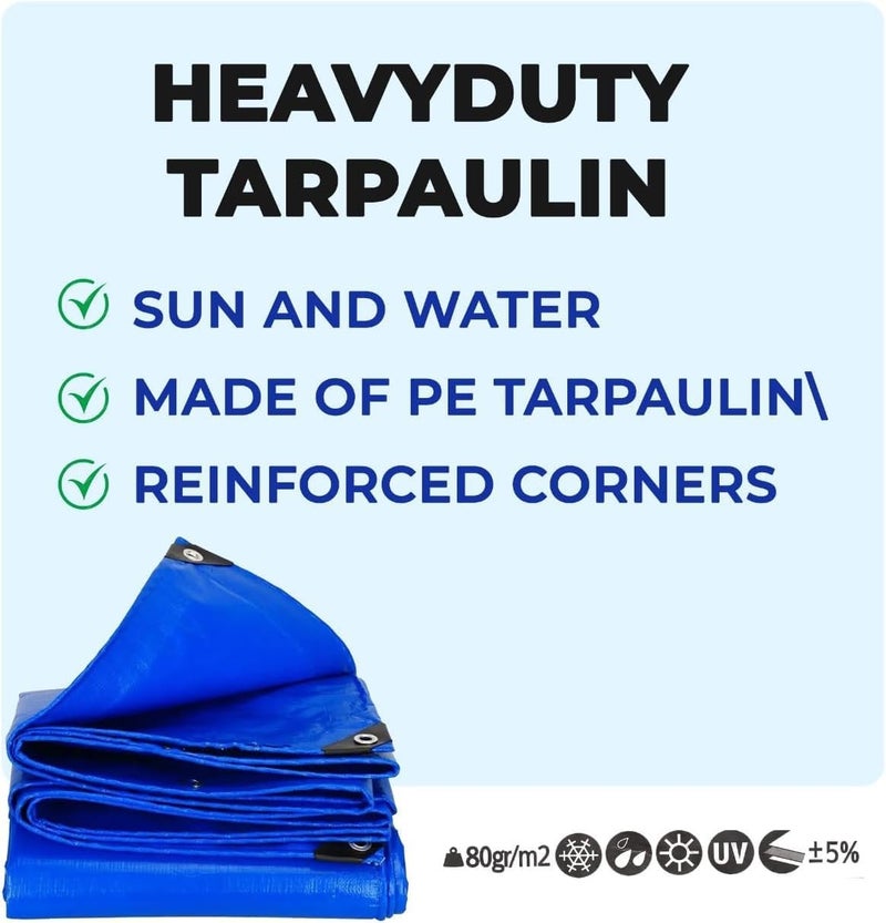 Duravel Waterproof Ground Cover Tarpaulin - Multi-Purpose Outdoor Cover (4.3 x 5 M) - Image 5